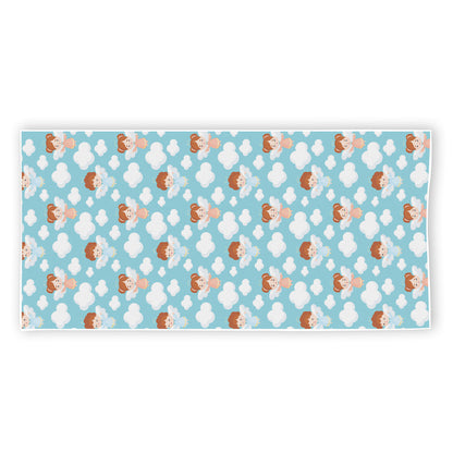 Little Angel Pattern Print Beach Towel