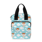 Little Angel Pattern Print Bible Tote Bag