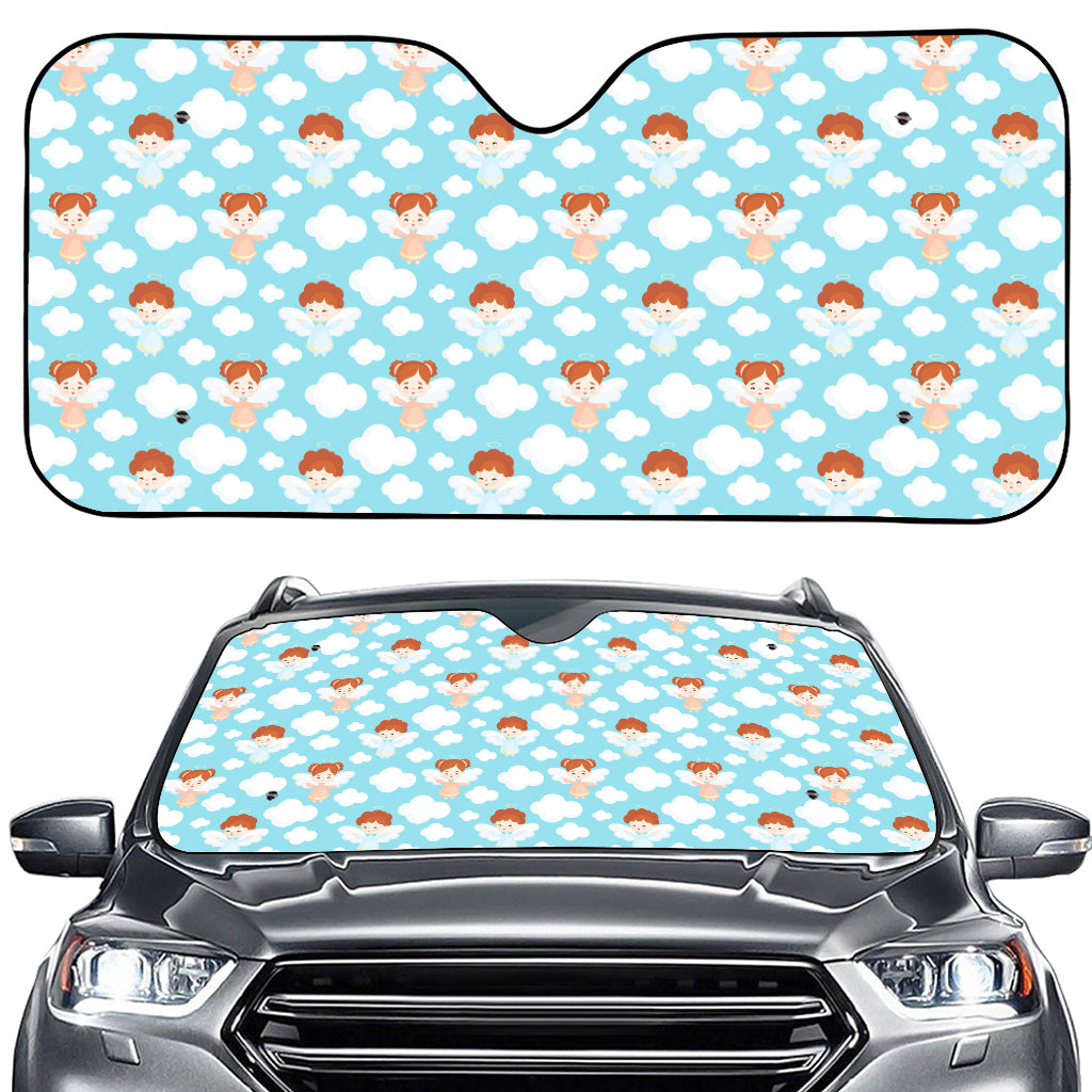 Little Angel Pattern Print Car Windshield Sun Shade