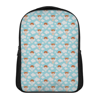 Little Angel Pattern Print Casual Backpack