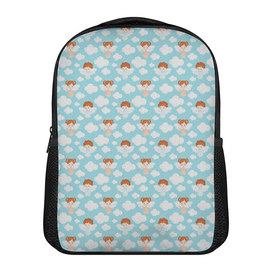 Little Angel Pattern Print Casual Backpack