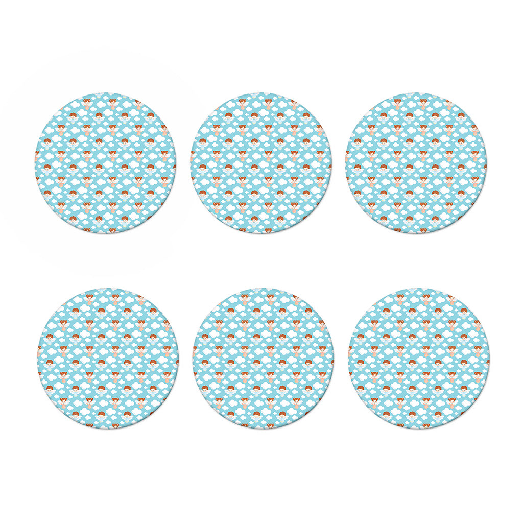 Little Angel Pattern Print Coaster Set