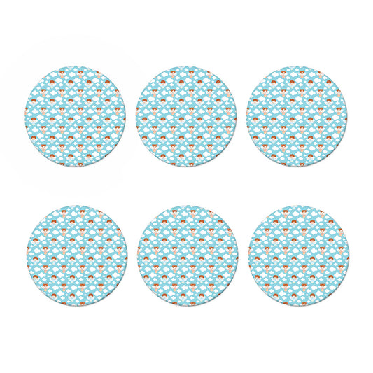 Little Angel Pattern Print Coaster Set