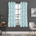Little Angel Pattern Print Grommet Curtain Panels