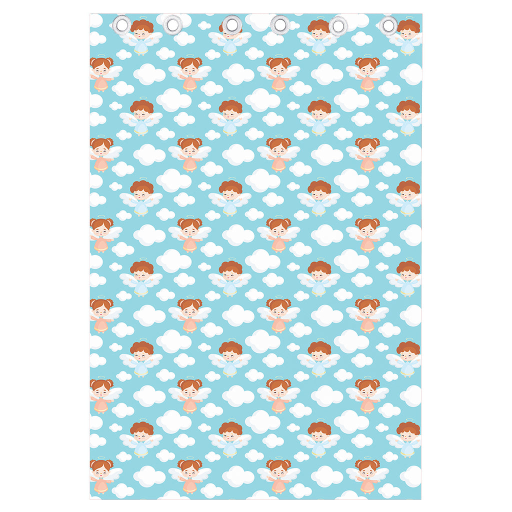 Little Angel Pattern Print Curtain