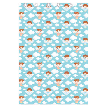 Little Angel Pattern Print Curtain