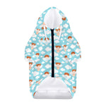 Little Angel Pattern Print Dog Zip Up Hoodie