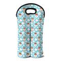 Little Angel Pattern Print Double Neoprene Wine Tote