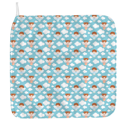 Little Angel Pattern Print Hand Towel