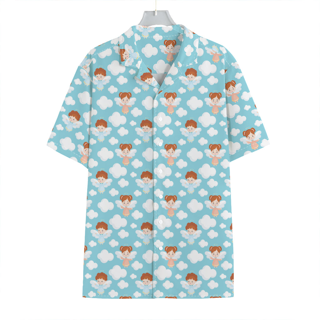 Little Angel Pattern Print Hawaiian Shirt