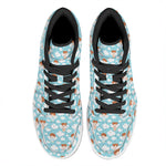 Little Angel Pattern Print High Top Leather Sneakers