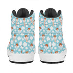 Little Angel Pattern Print High Top Leather Sneakers