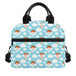 Little Angel Pattern Print Insulated Lunch Bag