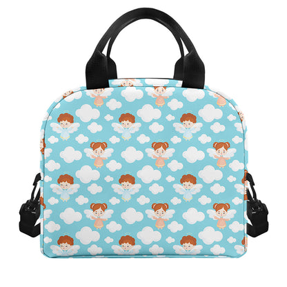 Little Angel Pattern Print Insulated Lunch Bag