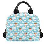 Little Angel Pattern Print Insulated Lunch Bag
