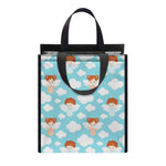 Little Angel Pattern Print Insulated Lunch Tote