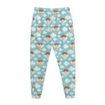 Little Angel Pattern Print Jogger Pants