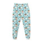 Little Angel Pattern Print Jogger Pants