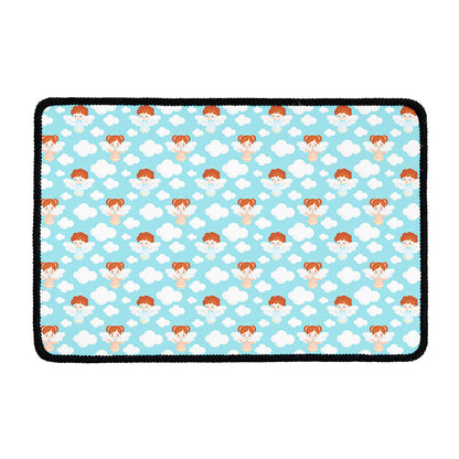 Little Angel Pattern Print Kitchen Mat