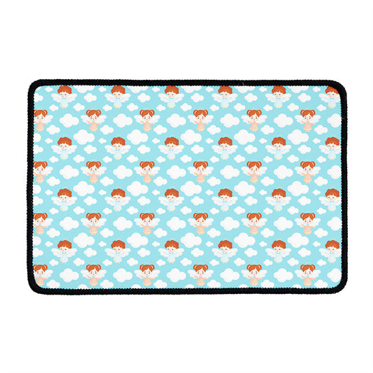 Little Angel Pattern Print Kitchen Mat