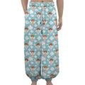 Little Angel Pattern Print Lantern Pants