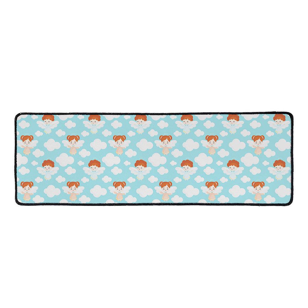 Little Angel Pattern Print Long Kitchen Mat