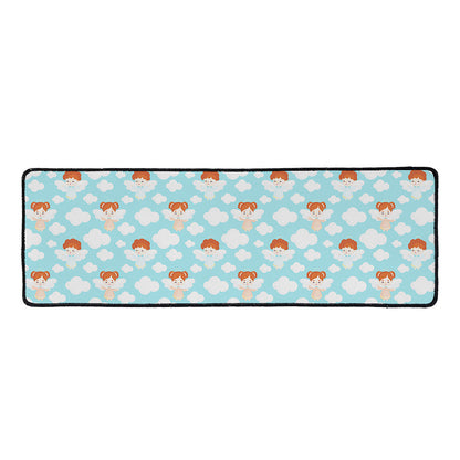 Little Angel Pattern Print Long Kitchen Mat