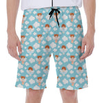 Little Angel Pattern Print Men's Beach Shorts