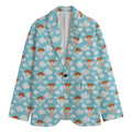 Little Angel Pattern Print Men's Blazer