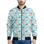 Little Angel Pattern Print Men's Bomber Jacket