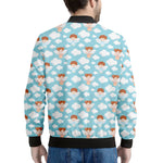 Little Angel Pattern Print Men's Bomber Jacket