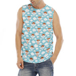 Little Angel Pattern Print Men's Fitness Tank Top
