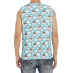 Little Angel Pattern Print Men's Fitness Tank Top