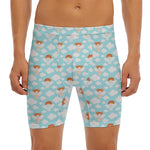 Little Angel Pattern Print Men's Long Boxer Briefs