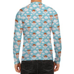 Little Angel Pattern Print Men's Long Sleeve Rash Guard