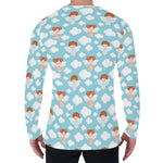 Little Angel Pattern Print Men's Long Sleeve T-Shirt