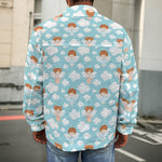 Little Angel Pattern Print Men's Shirt Jacket
