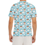 Little Angel Pattern Print Men's Short Sleeve Rash Guard