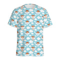 Little Angel Pattern Print Men's Athletic T-Shirt