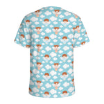 Little Angel Pattern Print Men's Sports T-Shirt