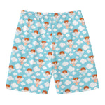 Little Angel Pattern Print Men's Swim Trunks