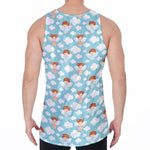 Little Angel Pattern Print Men's Velvet Tank Top