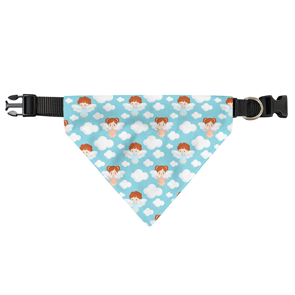 Little Angel Pattern Print Over The Collar Dog Bandana