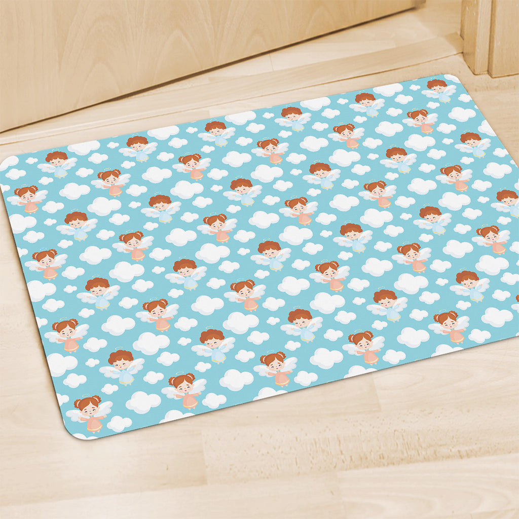 Little Angel Pattern Print Polyester Doormat