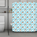 Little Angel Pattern Print Polyester Shower Curtain