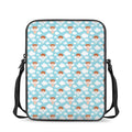 Little Angel Pattern Print Rectangular Crossbody Bag