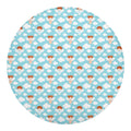 Little Angel Pattern Print Round Blanket