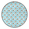 Little Angel Pattern Print Round Floor Mat
