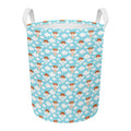 Little Angel Pattern Print Round Laundry Basket