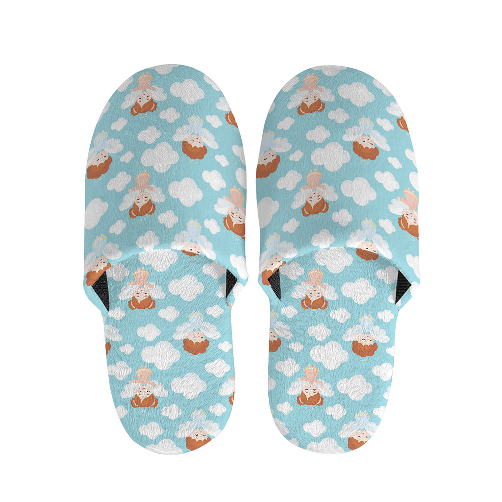 Little Angel Pattern Print Slippers